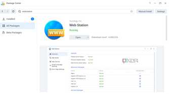 Installing Web Station on Synology DSM 7