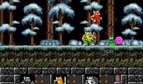 screenshot of the lost vikings game