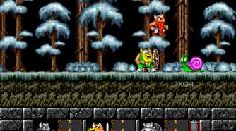 screenshot of the lost vikings game