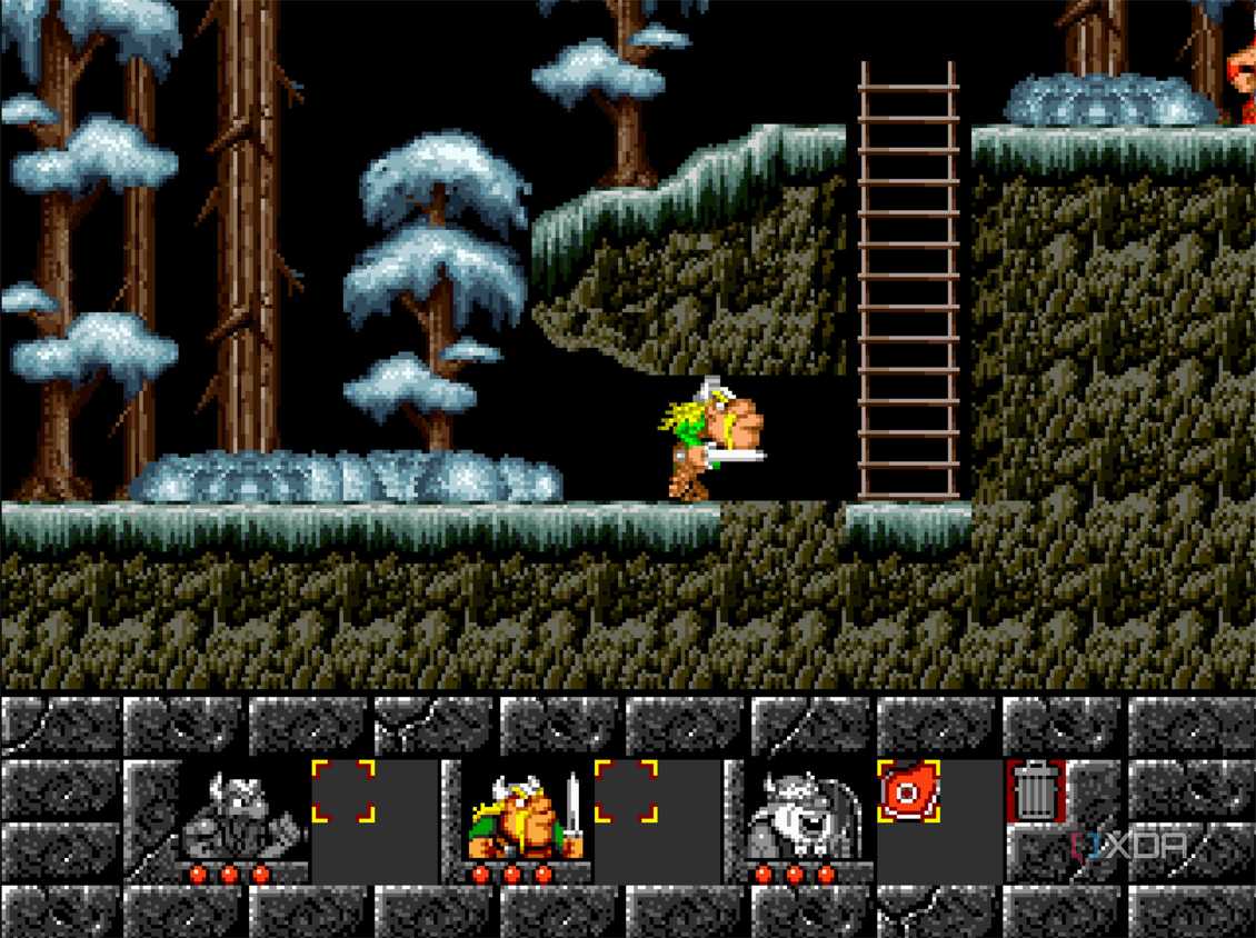 screenshot of the lost vikings game