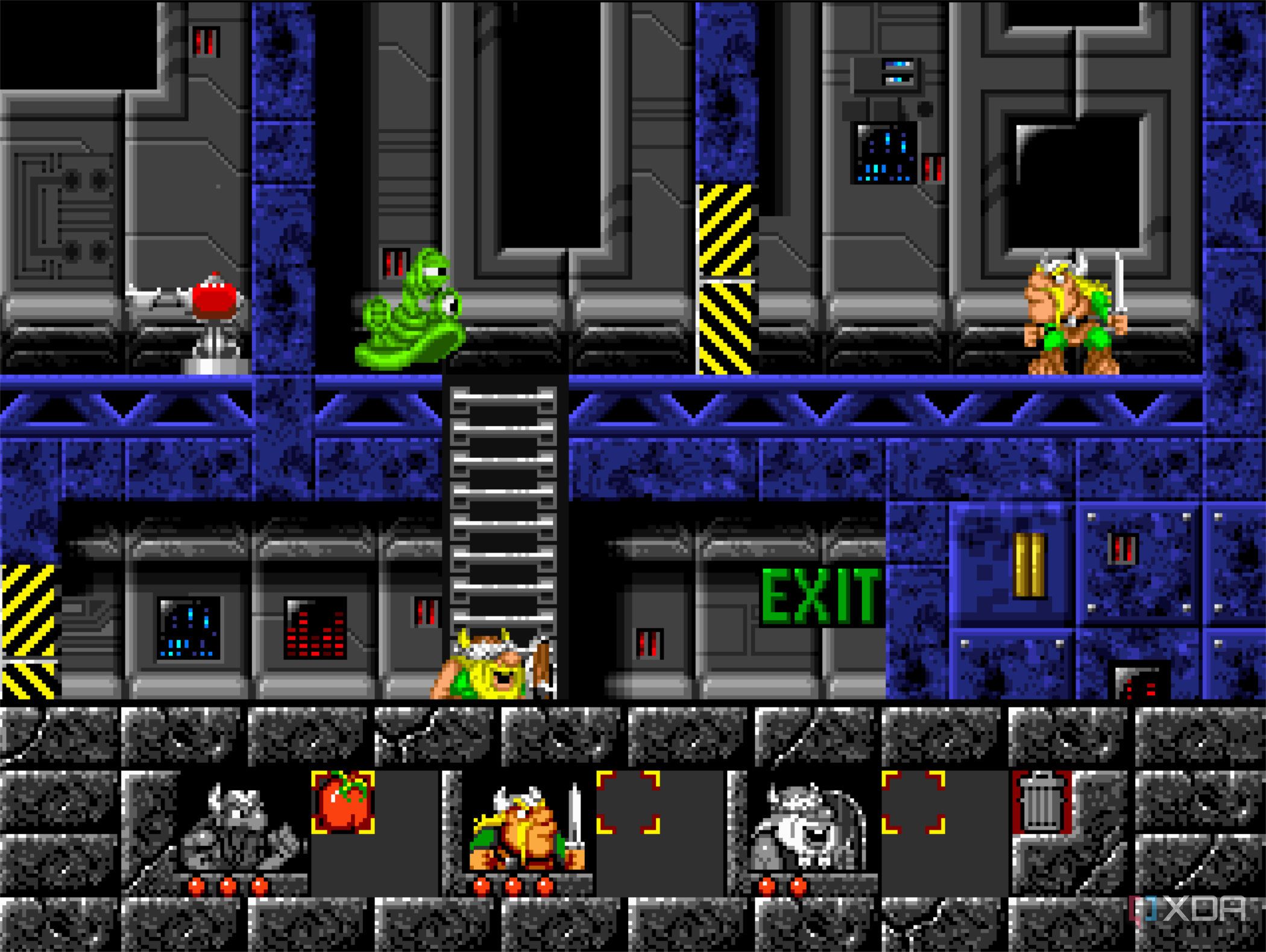 screenshot of the lost vikings game