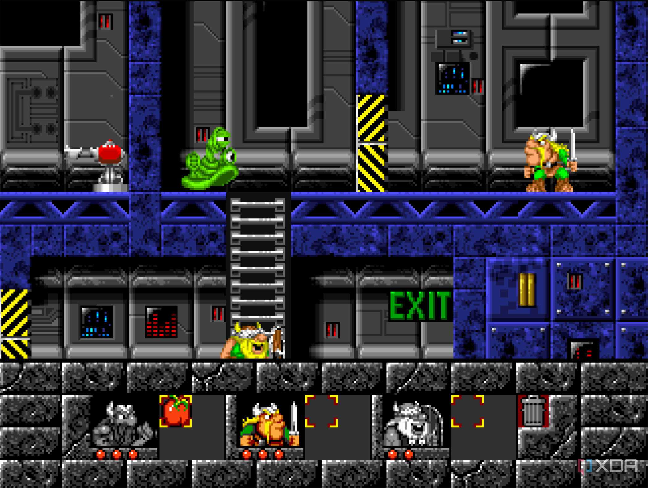 screenshot of the lost vikings game