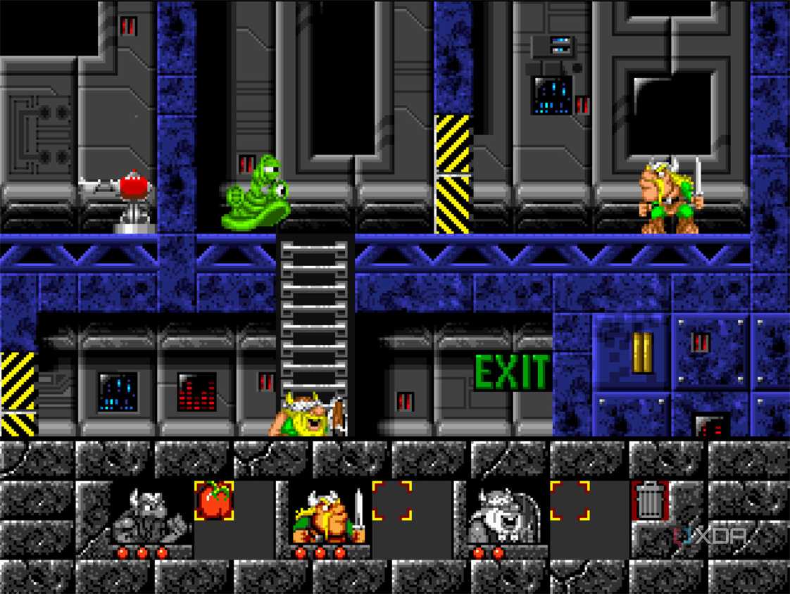 screenshot of the lost vikings game