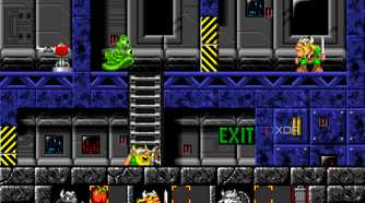 screenshot of the lost vikings game