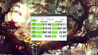 CrystalDiskMark running on an SMB drive in TrueNAS Core
