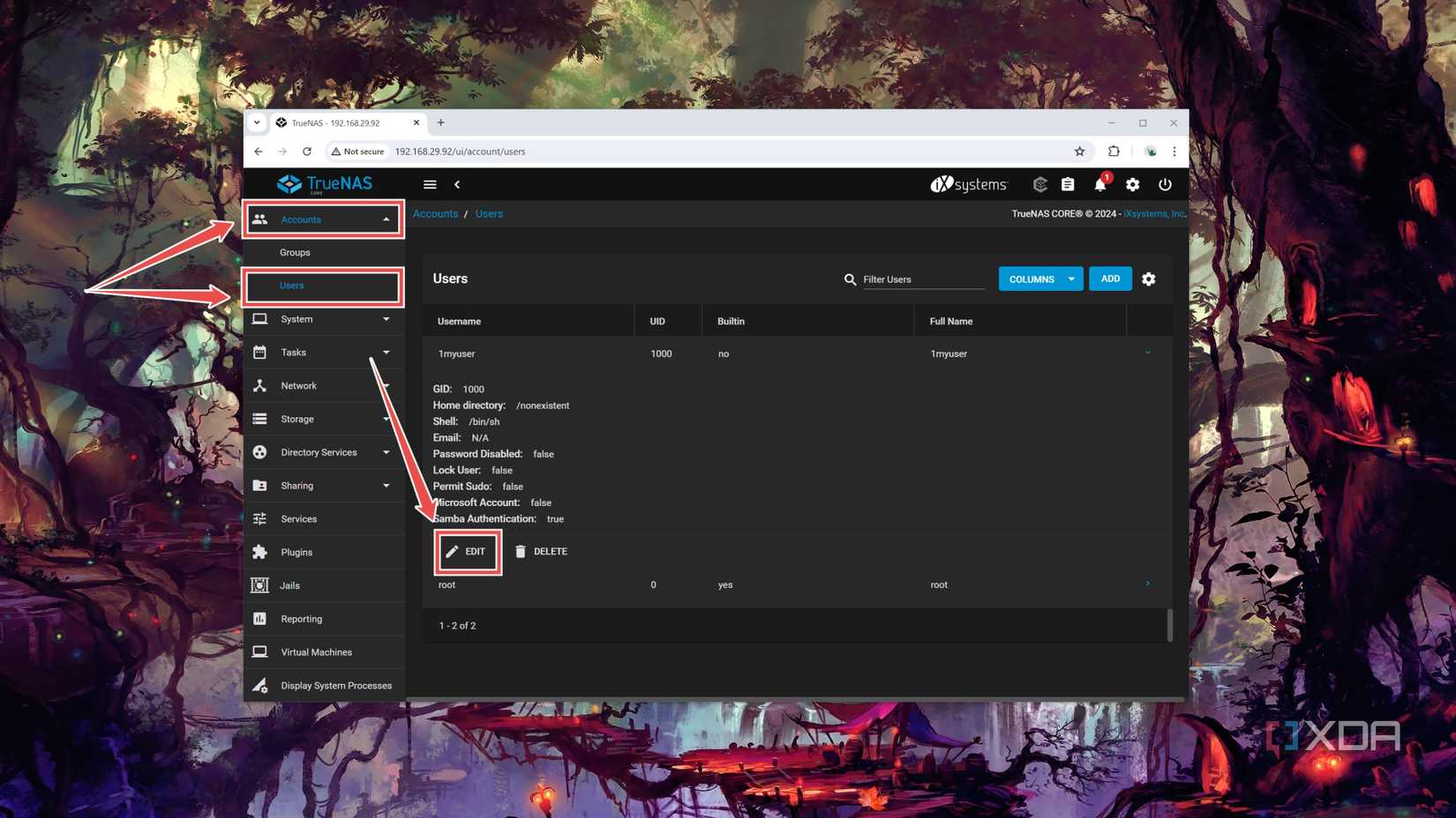 Changing the user name before switching from TrueNAS Core to Scale
