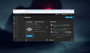 The main TrueNAS Scale Dashboard