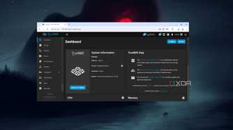 The main TrueNAS Scale Dashboard