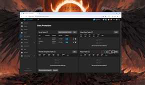 TrueNAS Scale with the Data Protection tab open