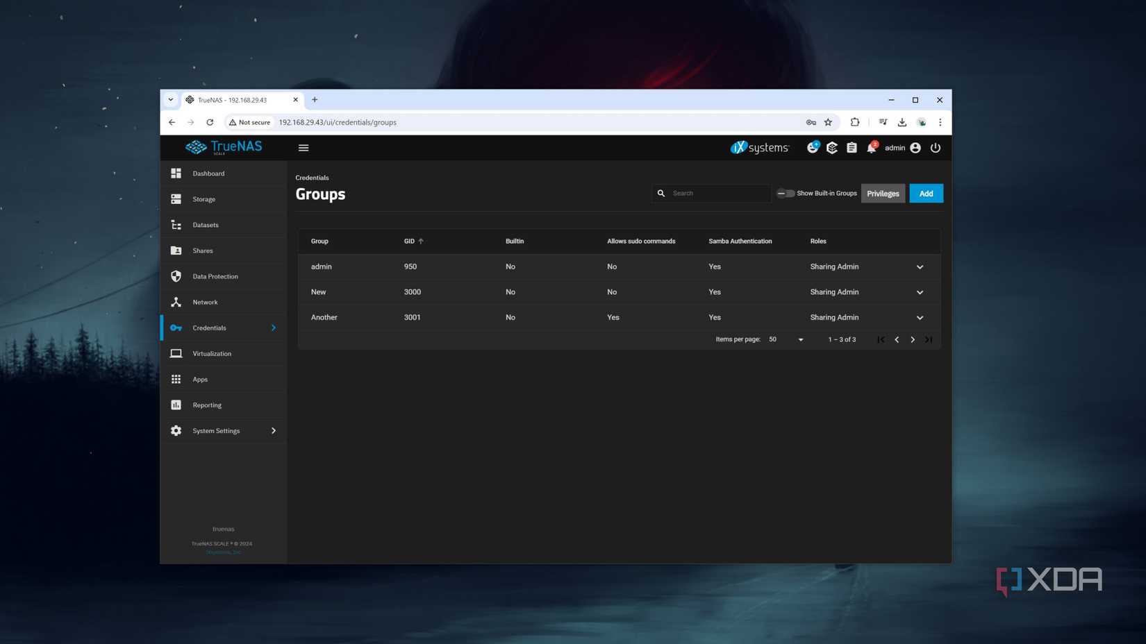 Local Groups in TrueNAS Scale