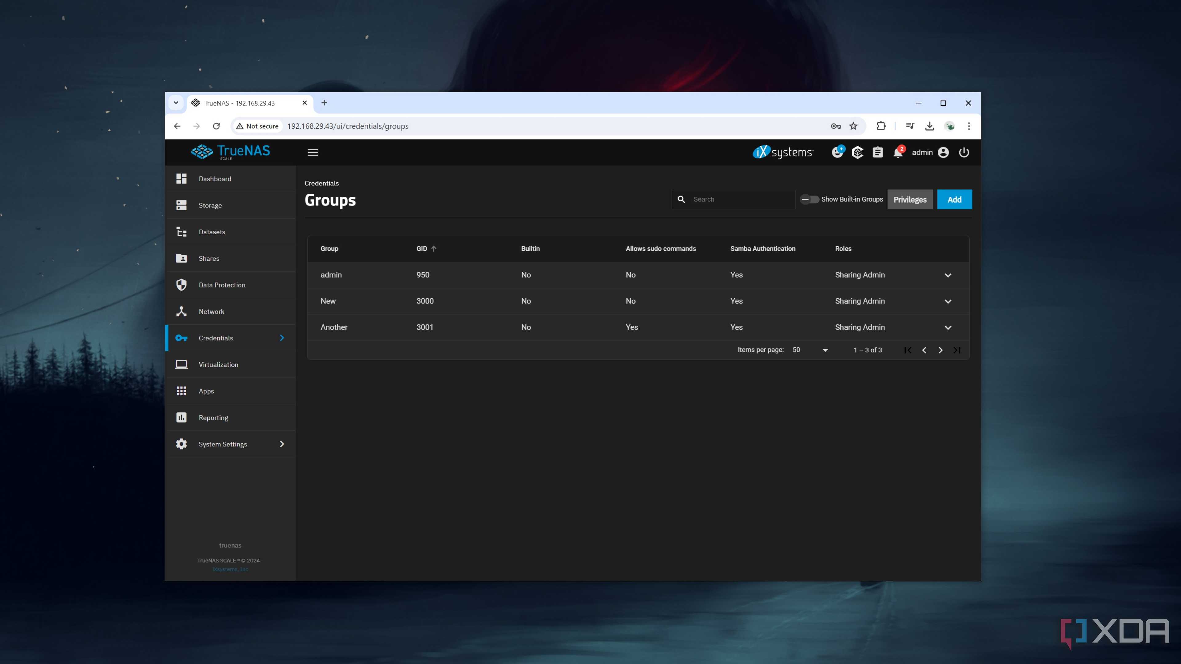 Local Groups in TrueNAS Scale
