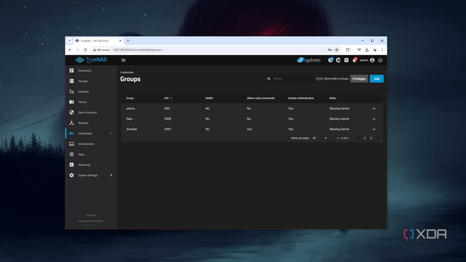 Local Groups in TrueNAS Scale