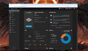 The TrueNAS Scale web UI