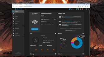 The TrueNAS Scale web UI