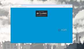 The Web UI's appearance when TrueNAS Core switches to Scale