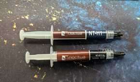 images of tubes of noctua nt-h1 and nt-h2 thermal paste