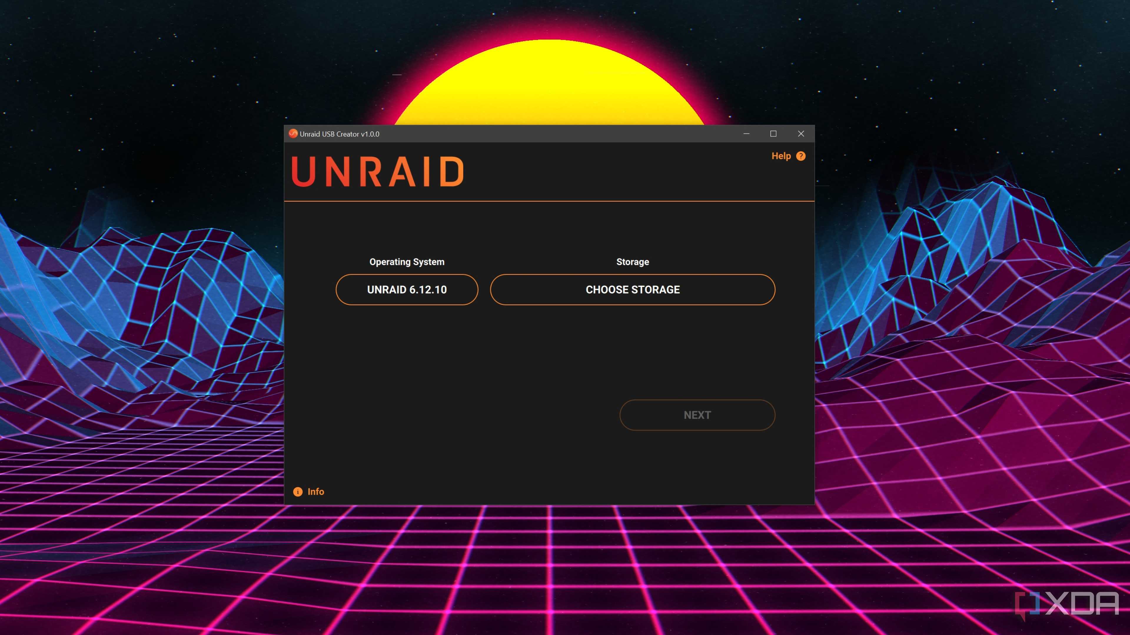 The Unraid USB Creator app running on a PC
