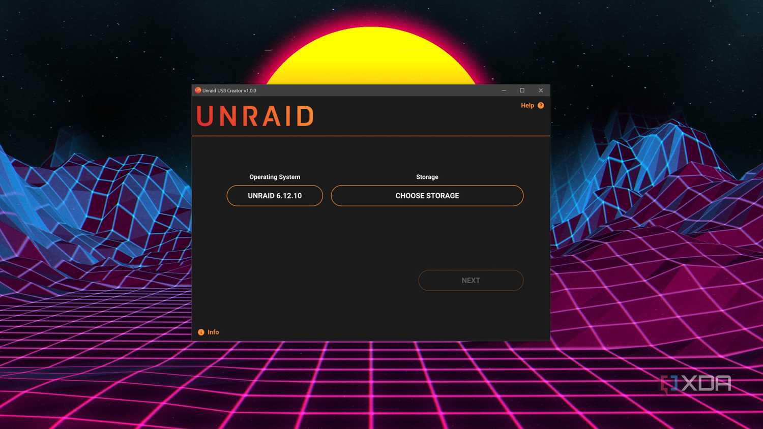 The Unraid USB Creator app running on a PC
