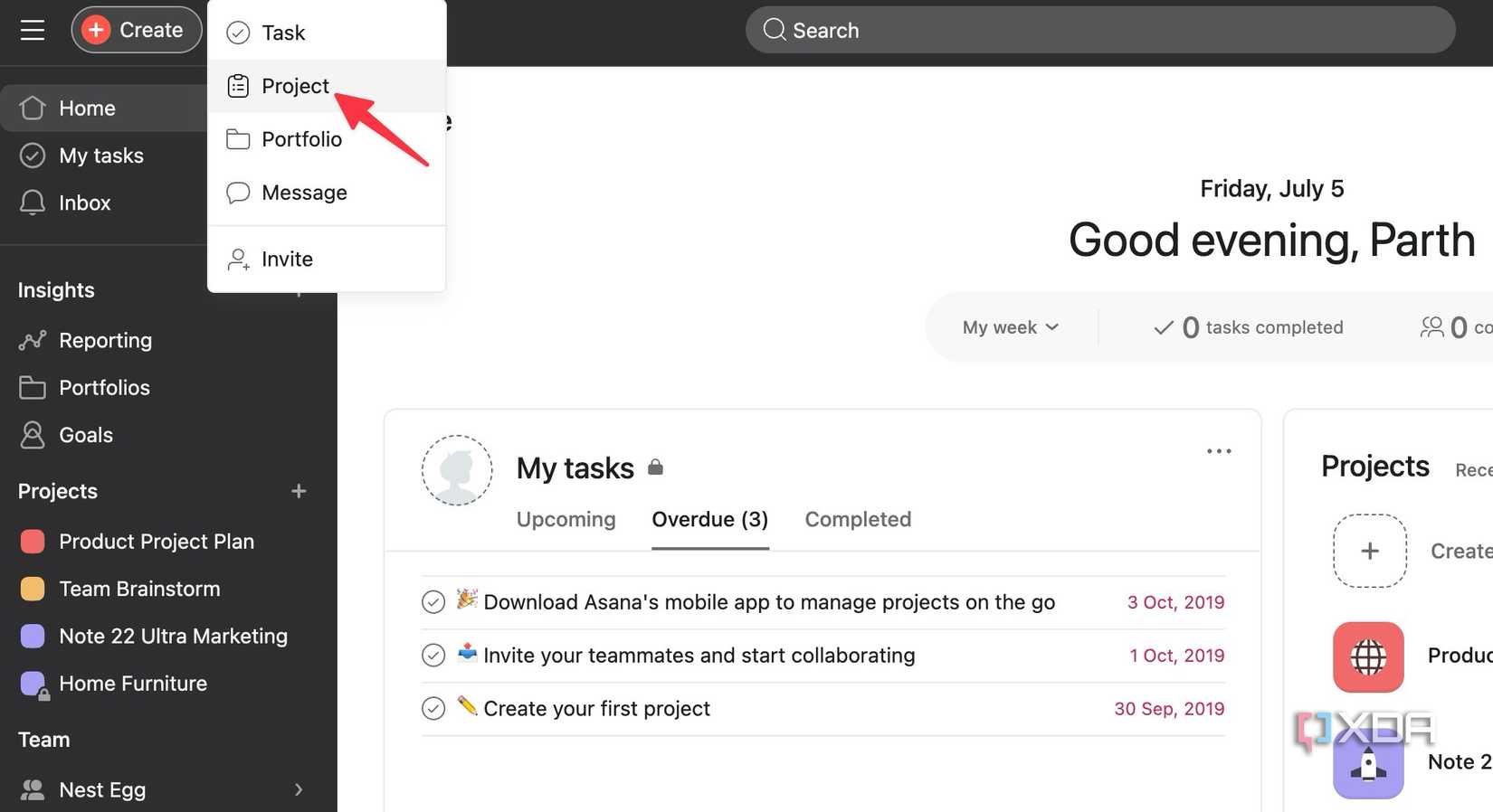 Asana Project Key How to use Trello or Asana to manage your personal projects