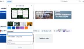 create a new board in Trello