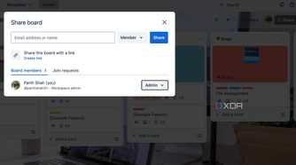 Trello sharing