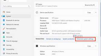 Virtual memory settings in Windows 11