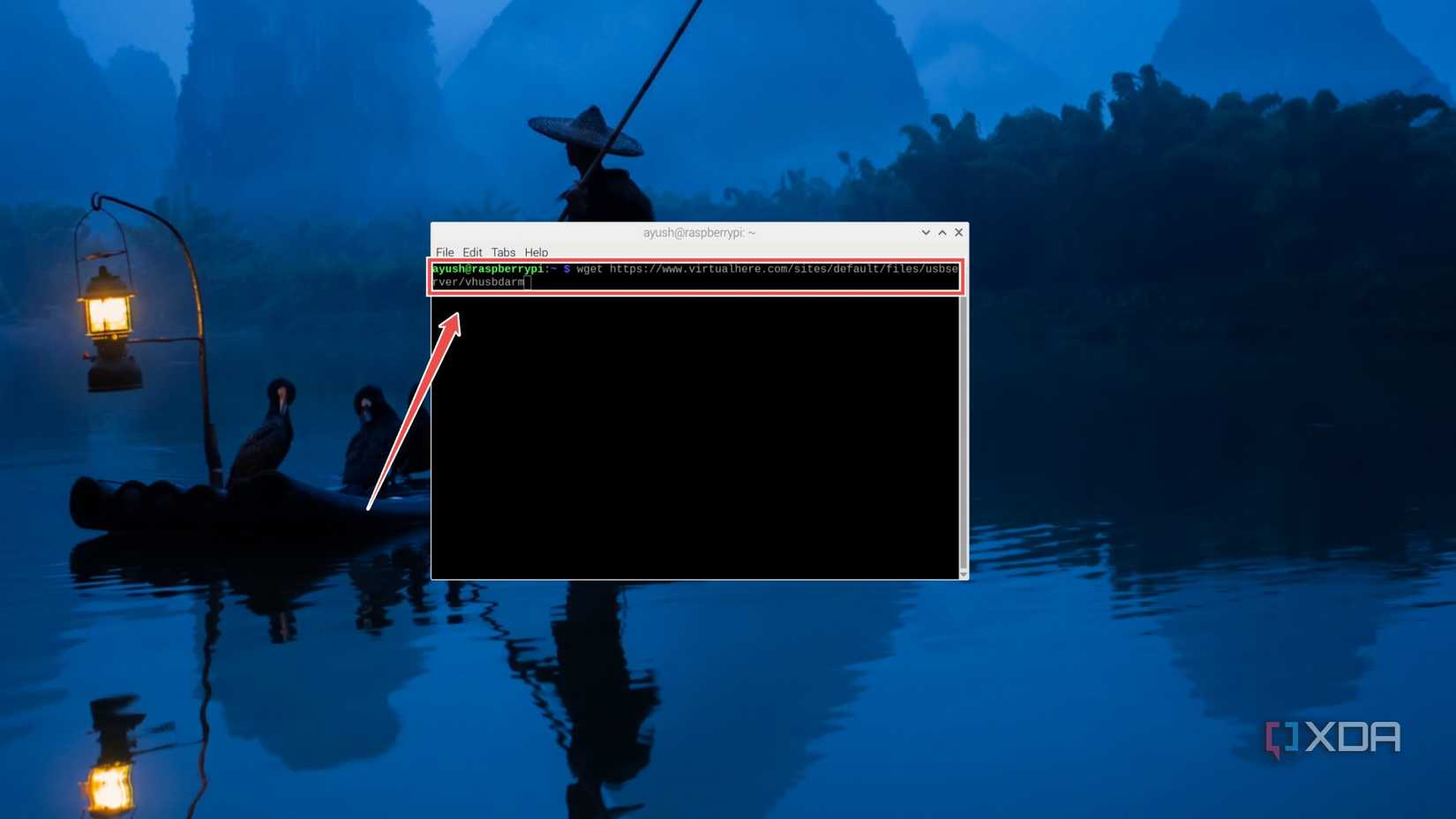 Grabbing the VirtualHost package using the wget command