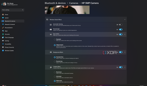 Screenshot of the Camera settings page in Windows 11 Settings showing Windows Studio Effects on a Copilot+ PC
