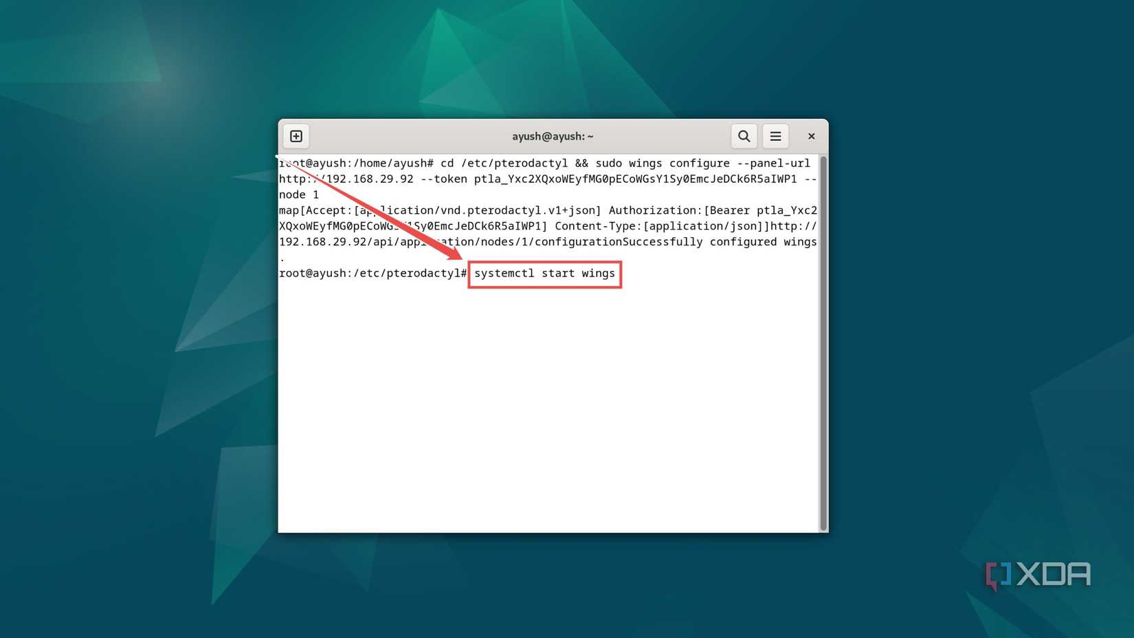 The command to automatically start Wings in Debian