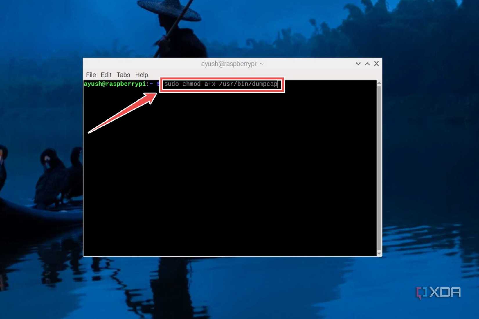 Using the chmod command to give more permissions to the user