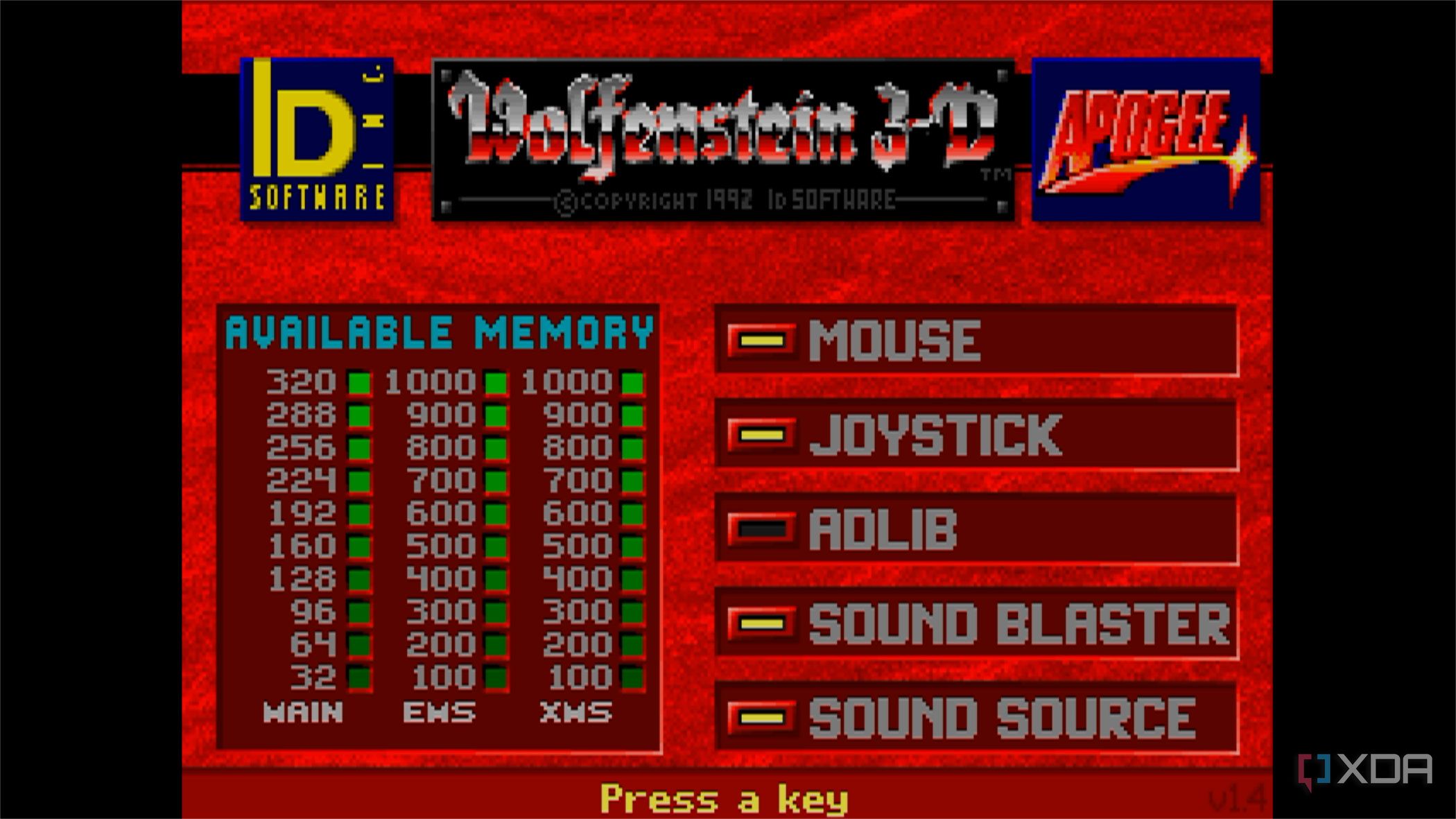 screenshot of wolfenstein 3d game