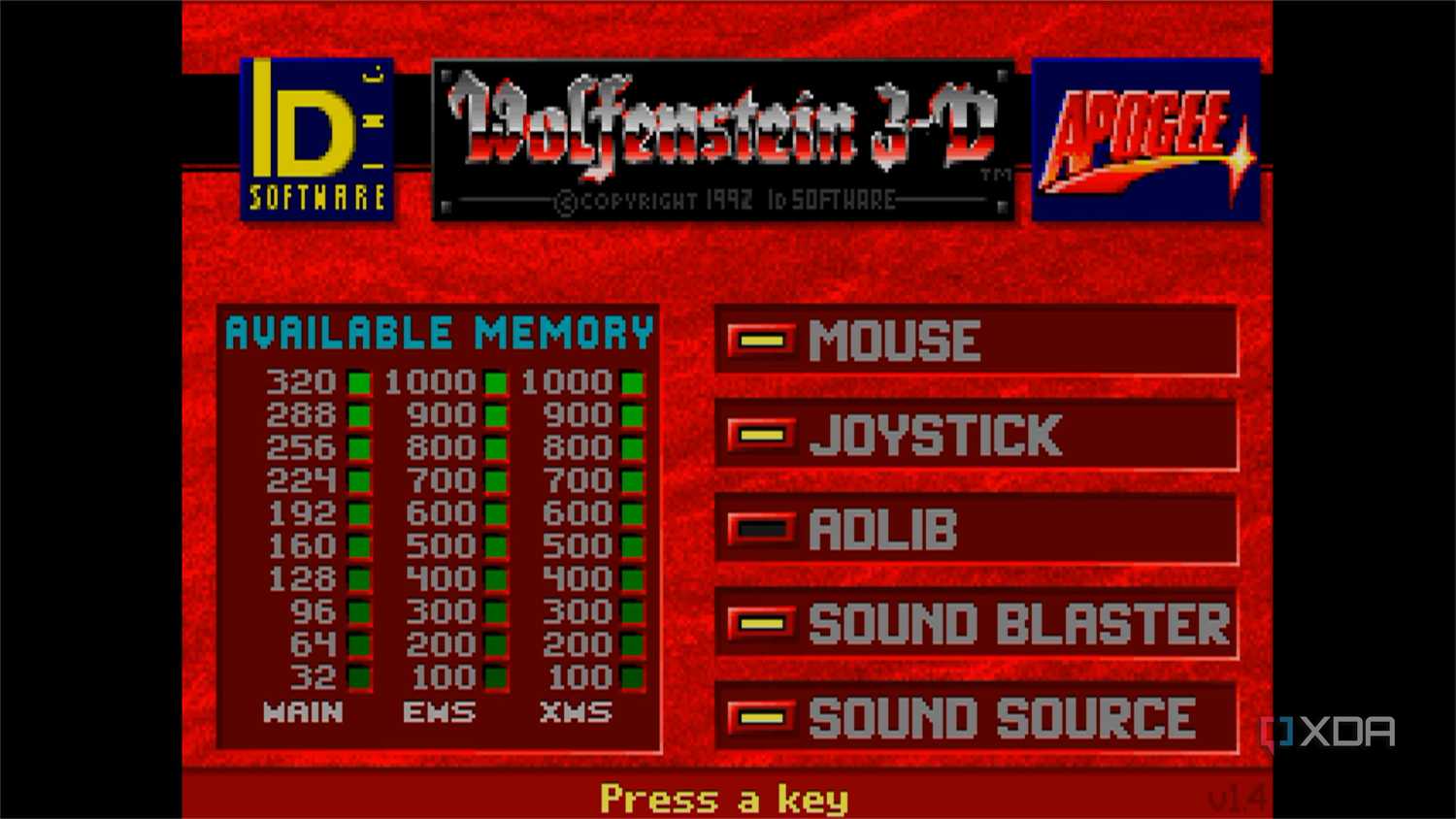 screenshot of wolfenstein 3d game