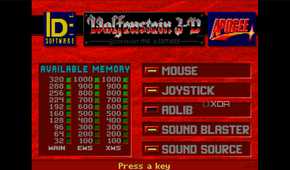screenshot of wolfenstein 3d game