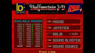 screenshot of wolfenstein 3d game