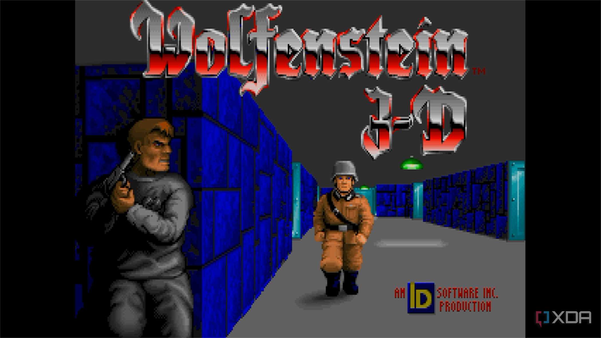 screenshot of wolfenstein 3d game