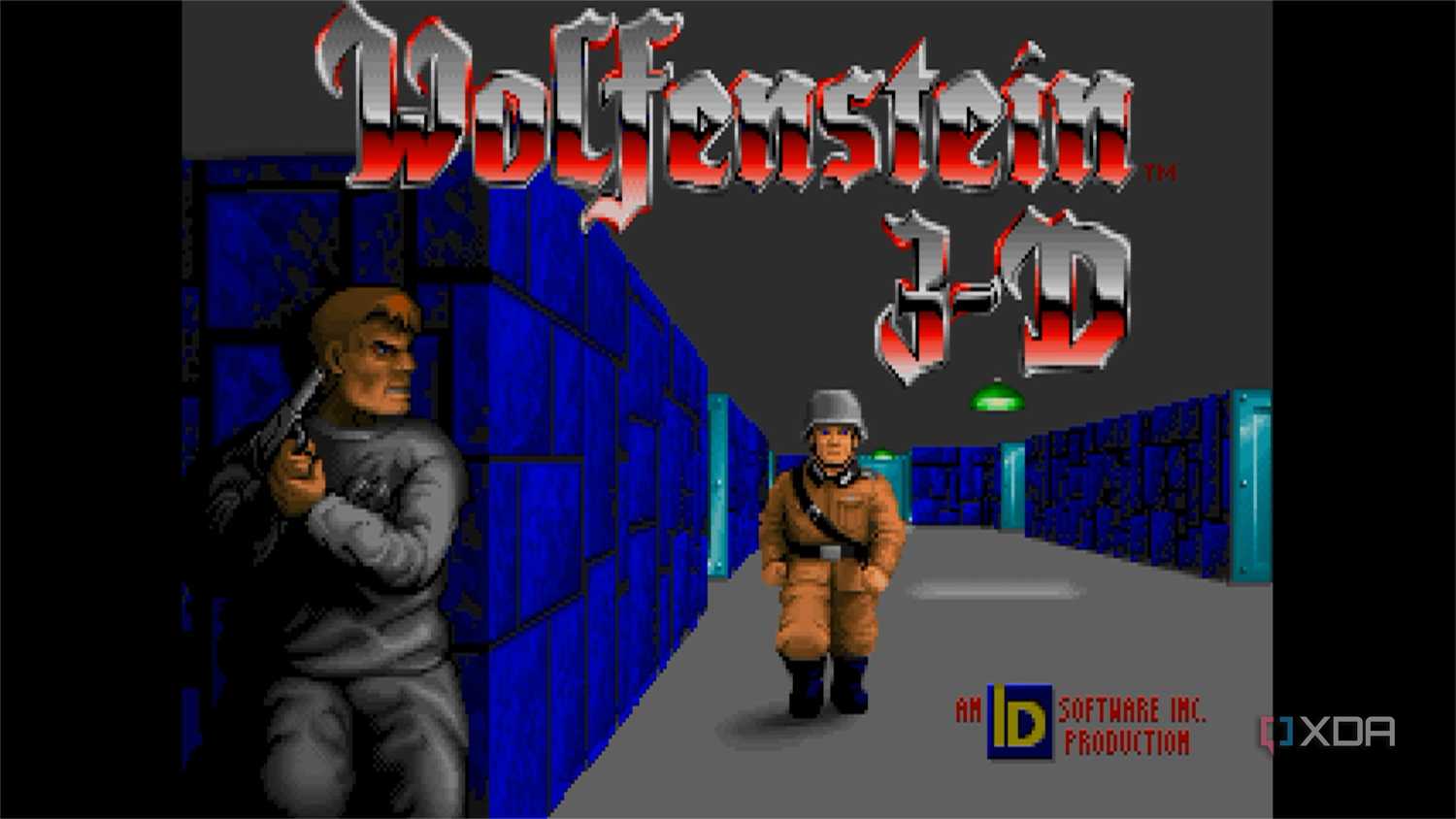 screenshot of wolfenstein 3d game
