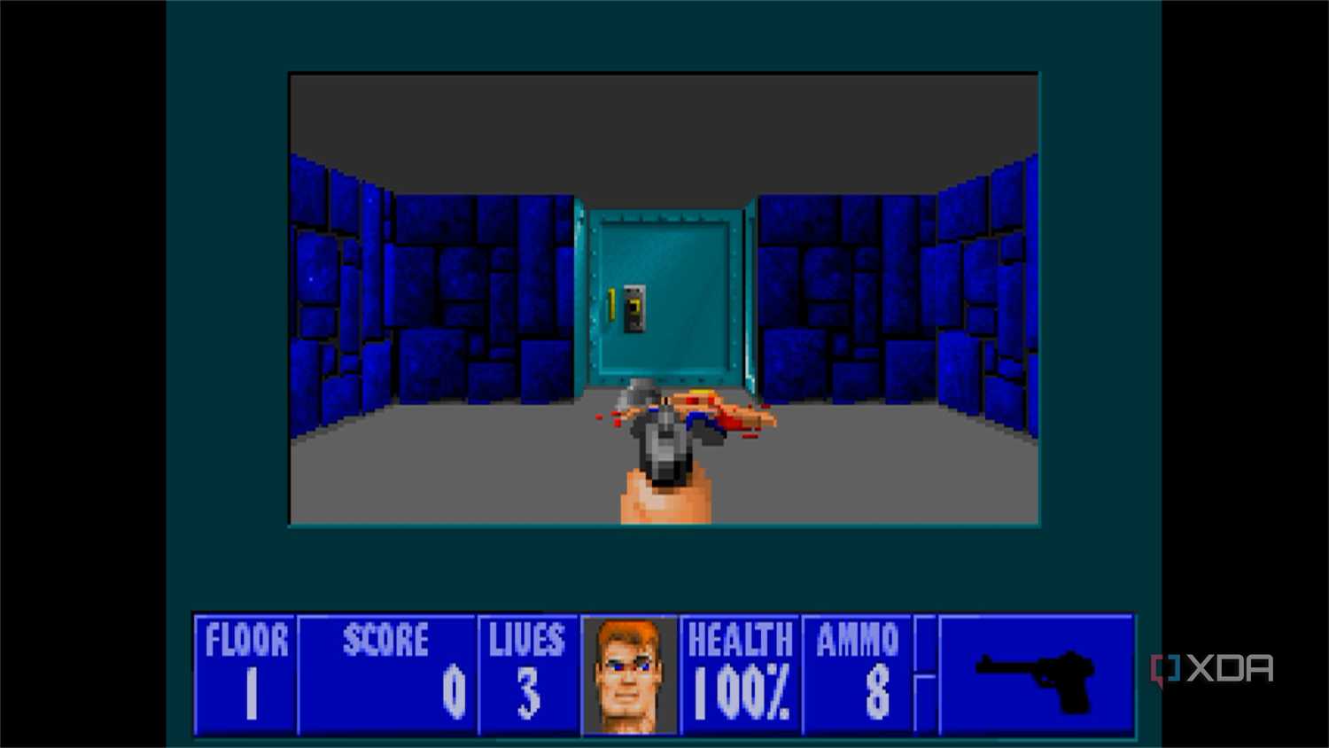 screenshot of wolfenstein 3d gameplay