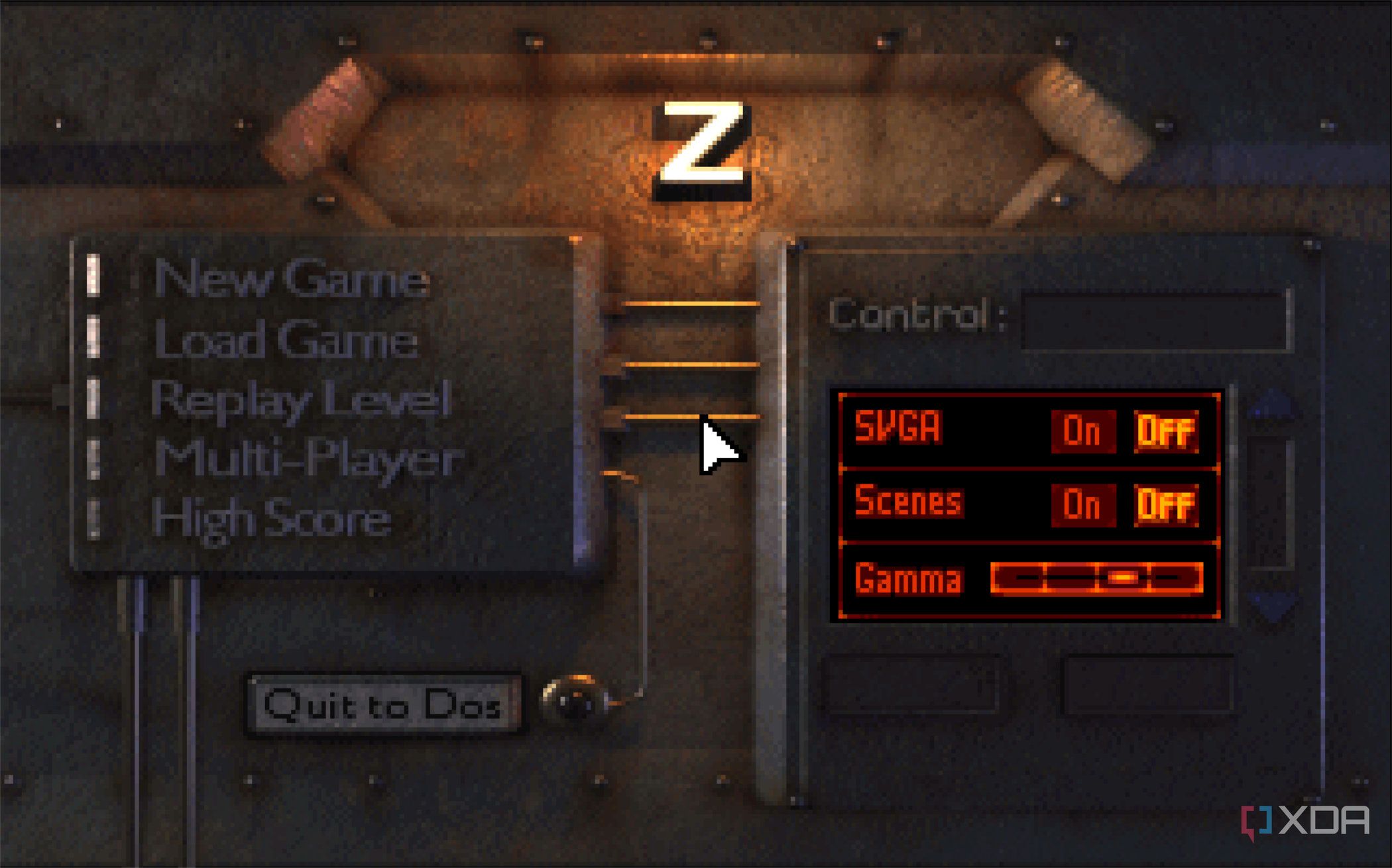 screenshot of z game