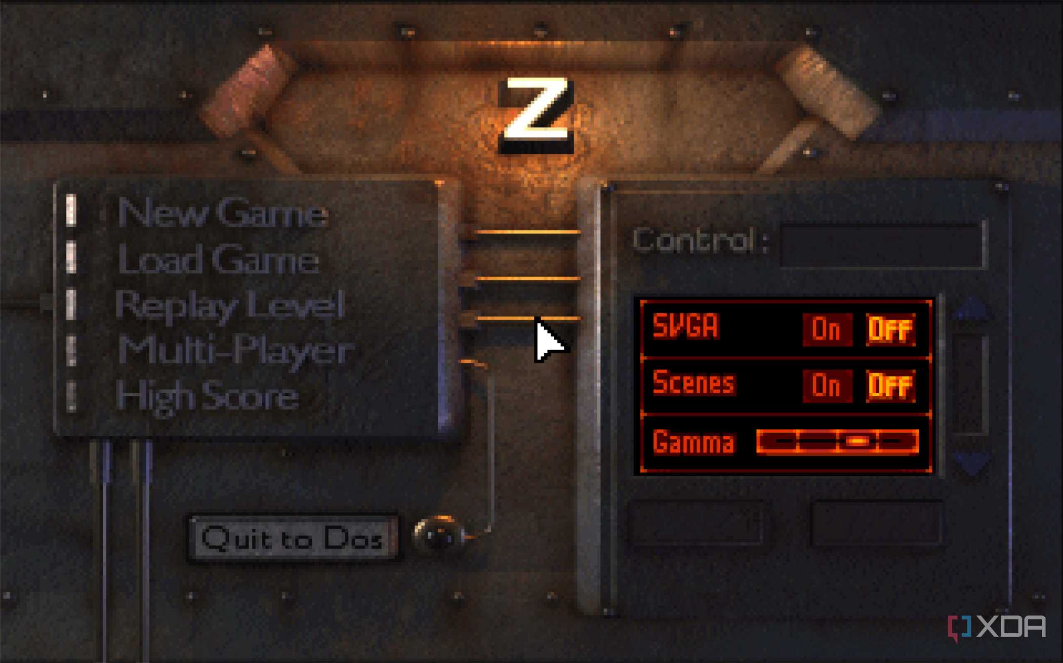 screenshot of z game