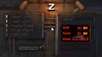 screenshot of z game