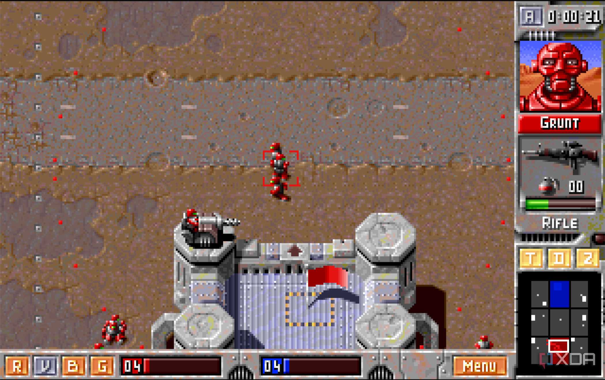 screenshot of z game