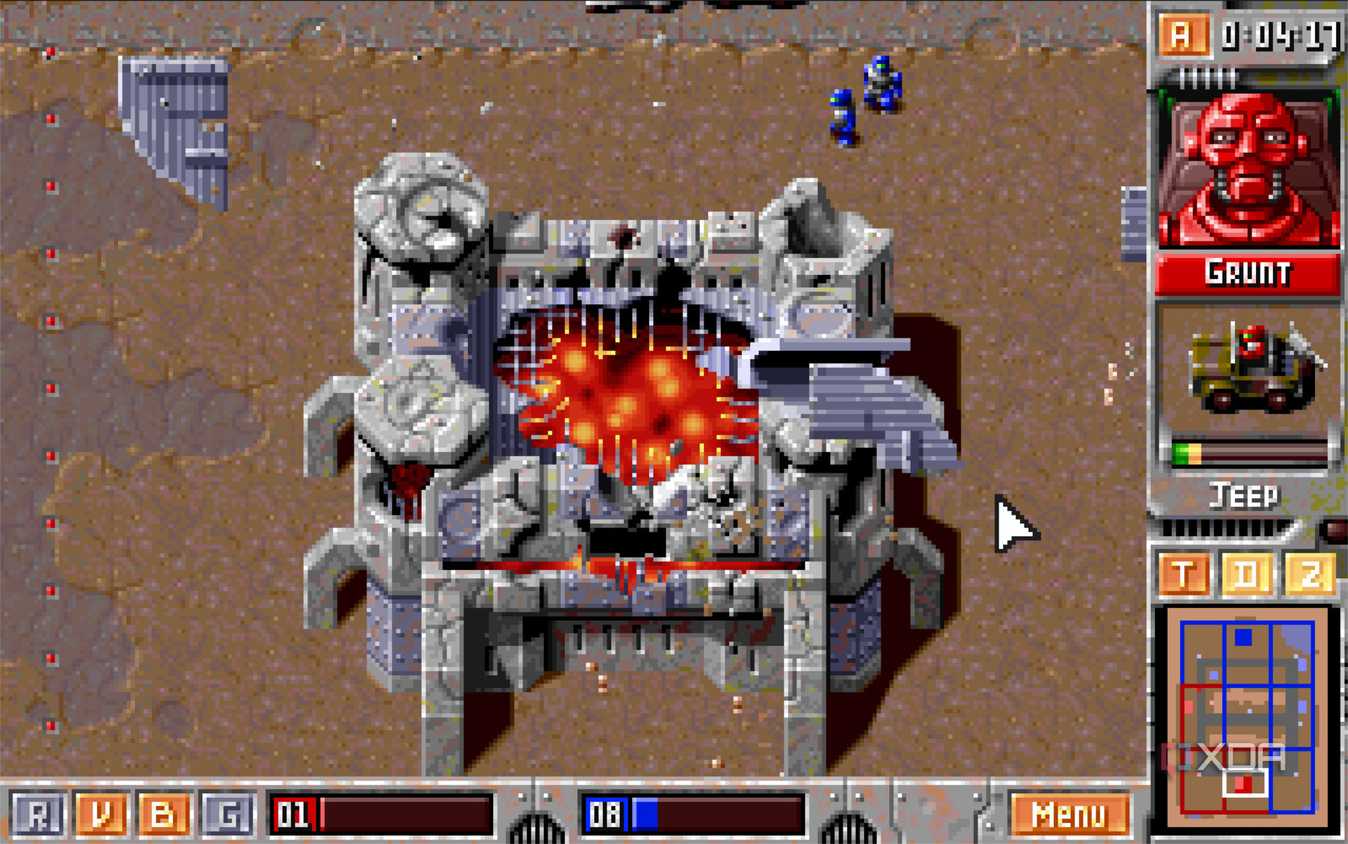 screenshot of z game