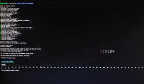 The Alpine Linux installation screen