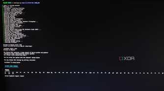 The Alpine Linux installation screen
