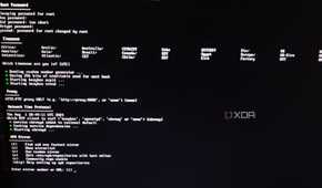 The APK mirror settings in the Alpine Linux installation screen