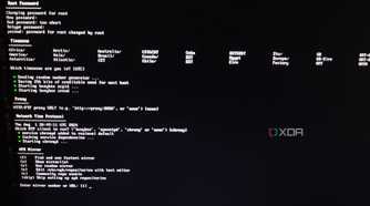 The APK mirror settings in the Alpine Linux installation screen
