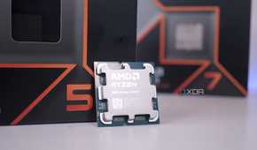 AMD Ryzen 5 9600X infront of the Ryzen 7 box
