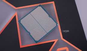 An image of the AMD Ryzen 9 9950X processor's contacts.