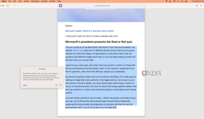 The summarize tool in an article.