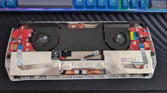 asus rog ally with back casing off